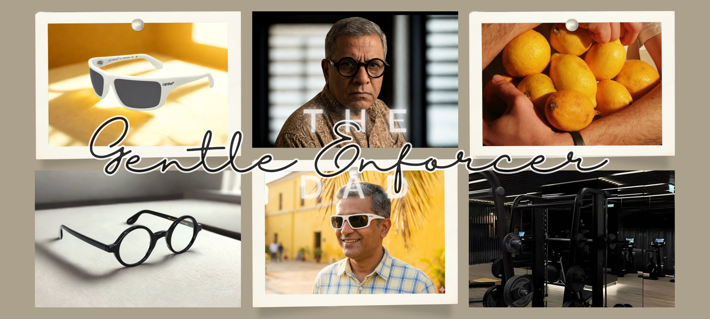 The Gentle Enforcer Dad Eyewear Collection frames and sunglasses exclusively at S.R.Gopal Rao Opticians & Optometrists