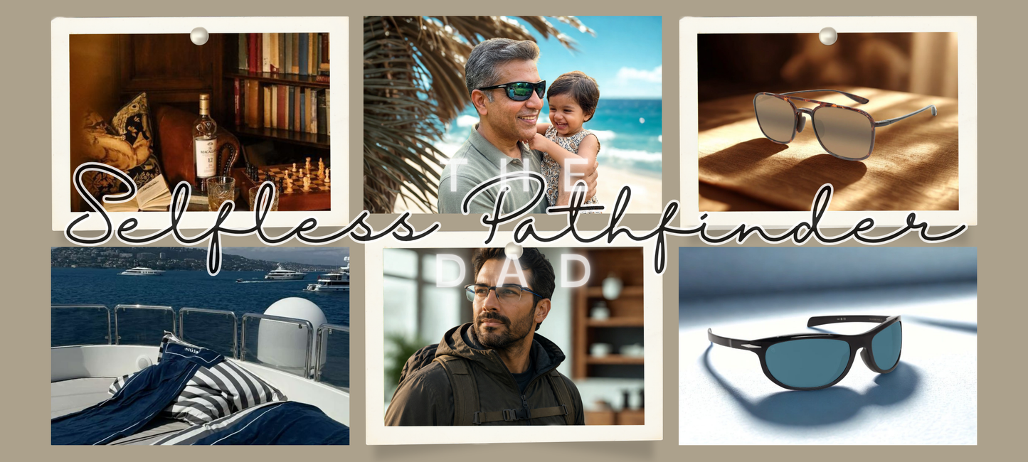The Selfless Pathfinder Dad Eyewear Collection frames and sunglasses exclusively at S.R.Gopal Rao Opticians & Optometrists