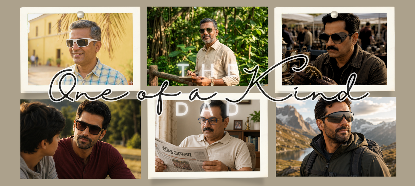 Something for every father, frames and sunglasses for father's day at S.R.Gopal Rao Opticians & Optometrists