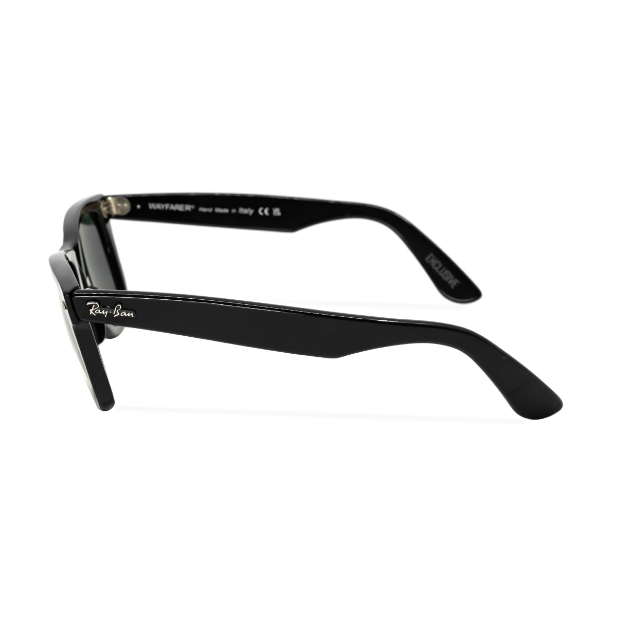 RAY-BAN RB 2140 WAYFARER BLACK POLARISED SUNGLASS side 