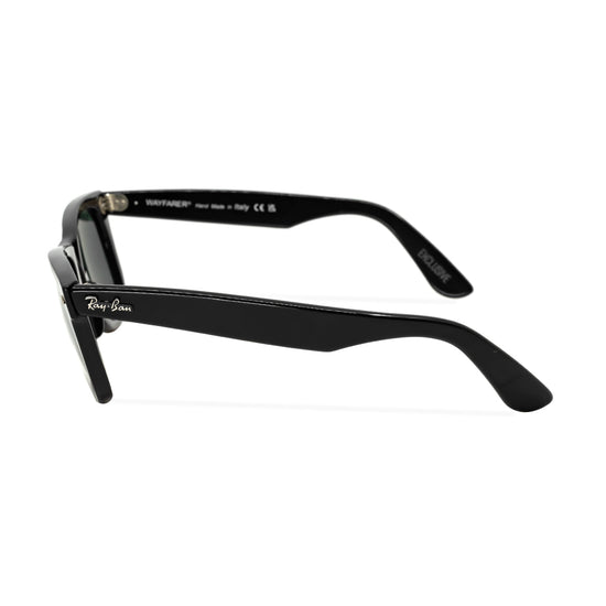 RAY-BAN RB 2140 WAYFARER BLACK POLARISED SUNGLASS side 