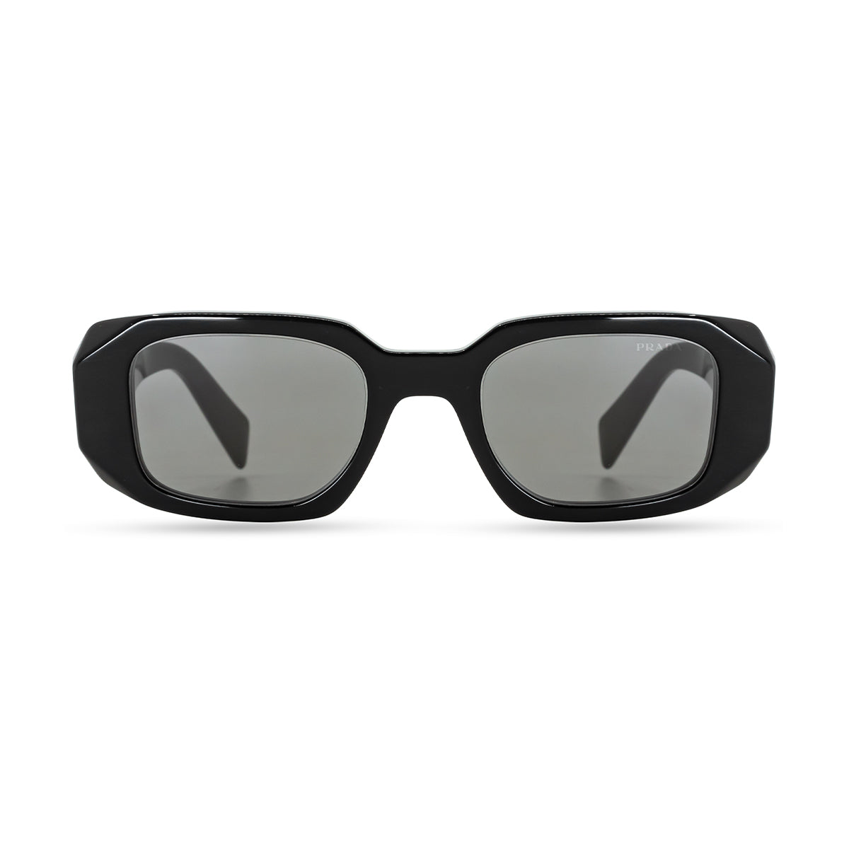 Prada Sunglasses Black Grey Mirror Blue Red Square Pilot PS01XS SPS 01X  DG0-08F | eBay